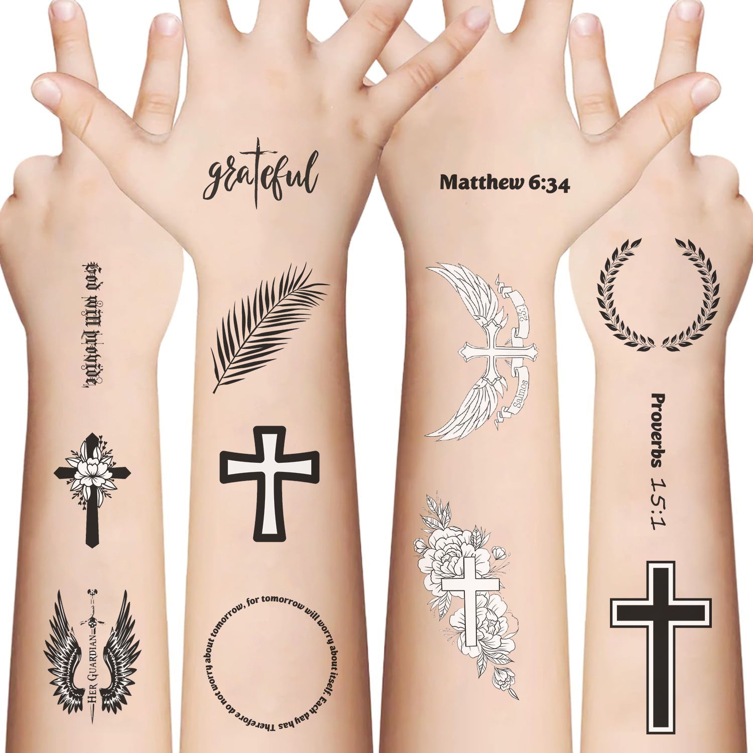 Wholesale 10pcs/pack Series Tattoo Stickers Waterproof Party Party Gift Funny Fun Face Stickers